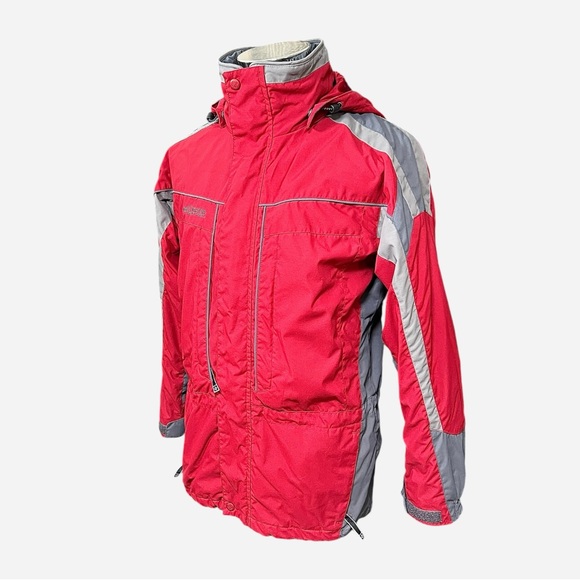 Columbia Men’s Red Grey Insulation Layered Winter Jacket Sz S